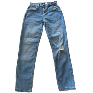 Levi’s Big Boys 502 Taper Regular Fit Medium Wash Jeans Size 14 Reg 27x29